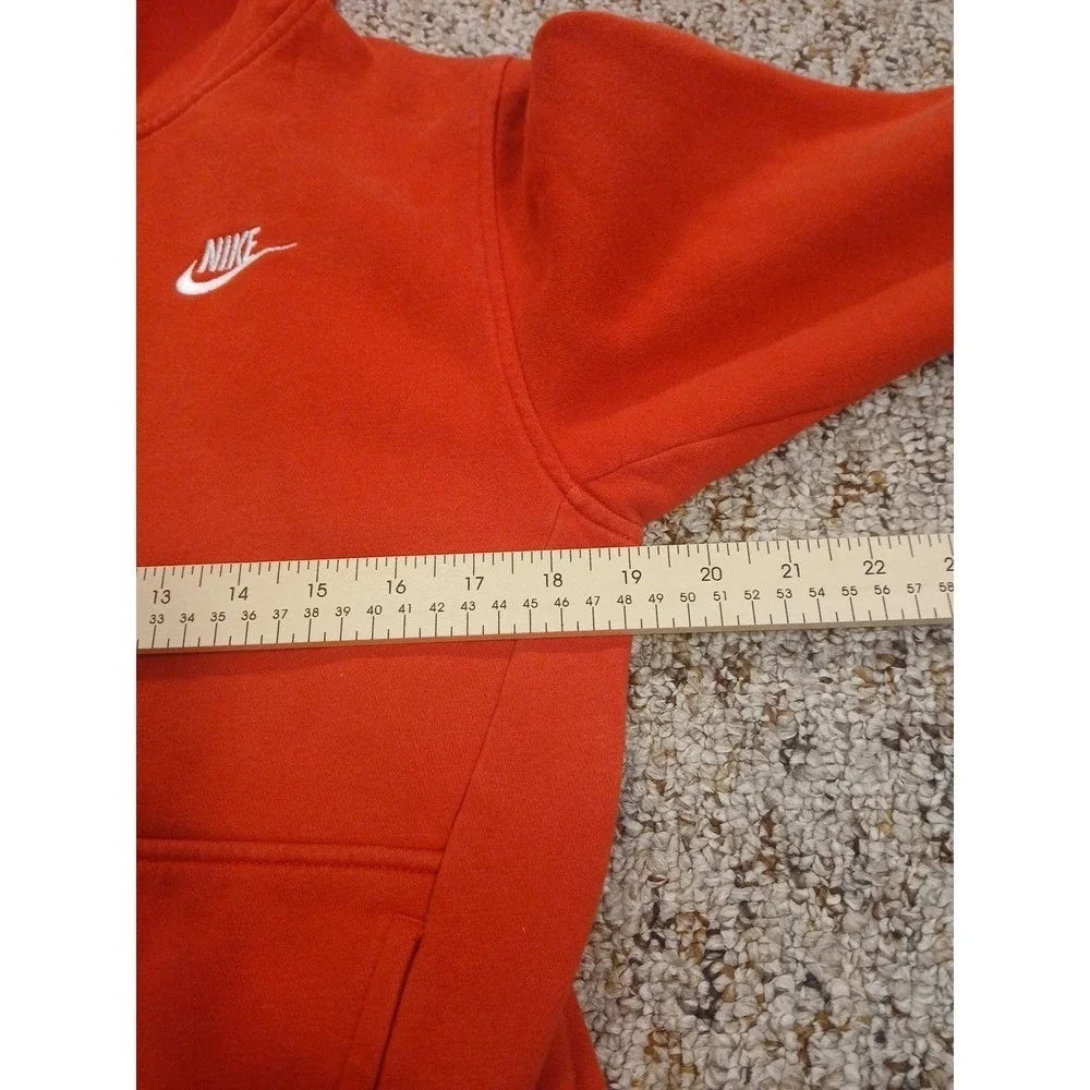 Nike Sweatshirt Teen  Xl Red Embroidered‎ Hoodie Swoosh Distressed Unisex